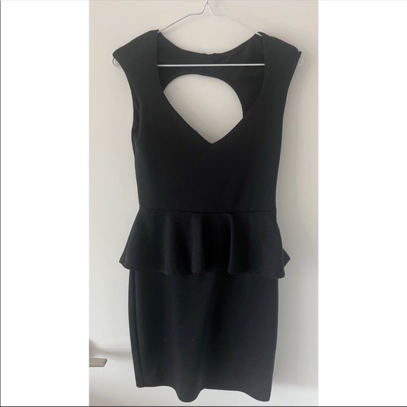 ‼️Winter SALE❄️‼️ Bundle: BCBG Black Cocktail Dress (6) & Black Peplum Dress (S) - Picture 9 of 11